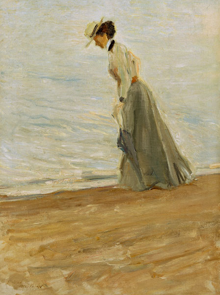 M.Slevogt, Dame am Meer von Max Slevogt