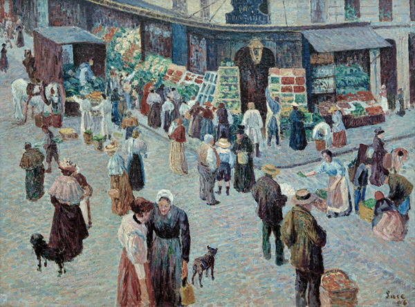 Rue des Abbesses, Krämerladen von Maximilien Luce