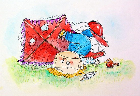 One of those days (w/c & ink on paper)  von Maylee  Christie