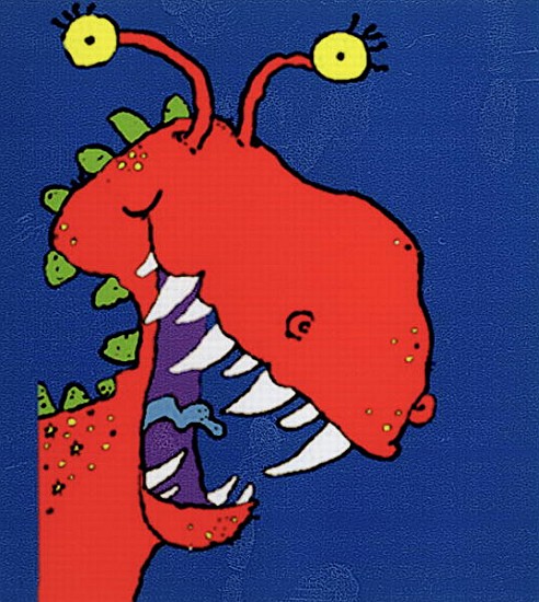 Red Monster, 1998 (ink on paper)  von Maylee  Christie