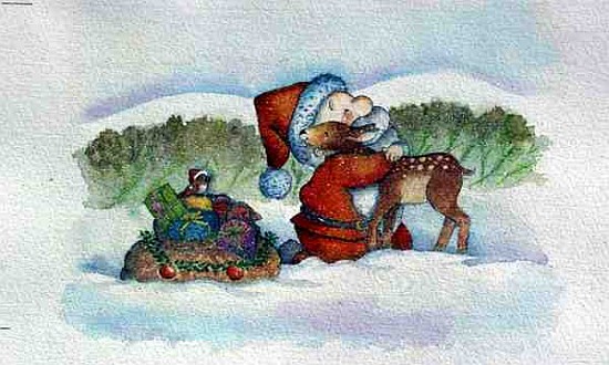 Santa''s Hug, 1998 (mixed media)  von Maylee  Christie