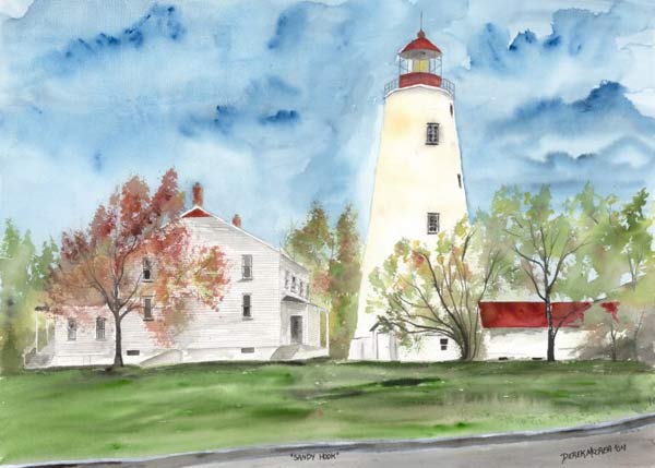 SANDY HOOK LIGHTHOUSE von Derek McCrea