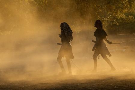 Simba maiden in the sunset light