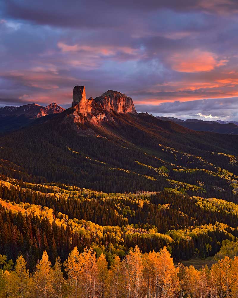 Chimney Rock Sonnenuntergang von Mei Xu