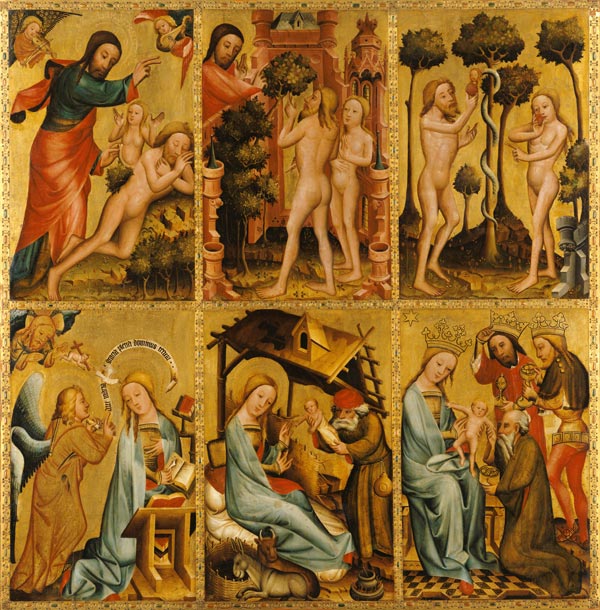 Inner right wing of the High Altar of St. Peter's in Hamburg, the Grabower Altar von Meister Bertram