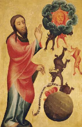 Altar aus St. Petri Hamburg Trennung von Licht und Finsternis. (Grabower Altar)