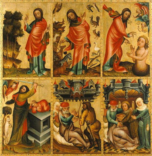 Inner left wing of the High Altar of St. Peter's in Hamburg, the Grabower Altar