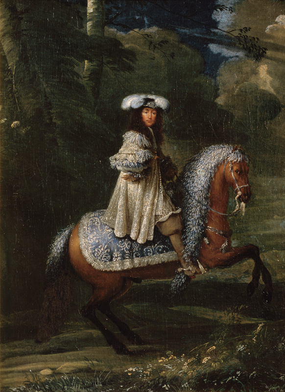 Bildnis eines Reiters in vornehmem Kleid von Meister (Französischer)