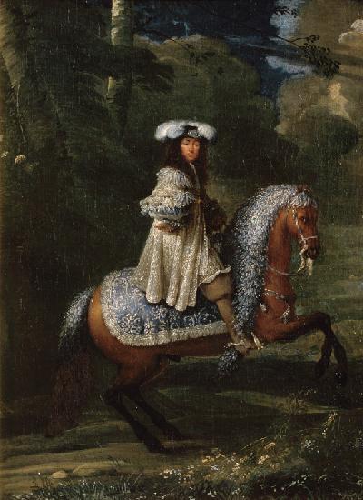 Bildnis eines Reiters in vornehmem Kleid