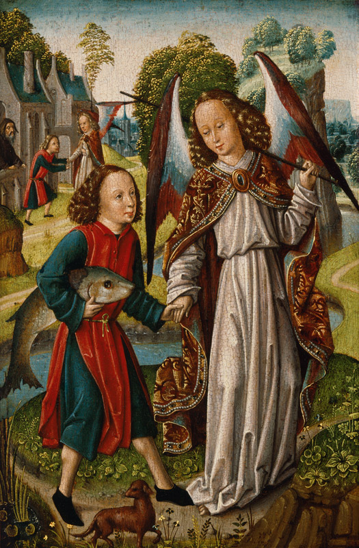 Tobias und der Engel von Meister (Niederländischer)