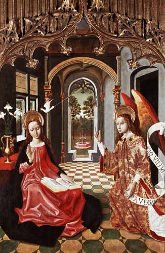 Verkündigung Mariae von Meister (Spanischer  Seo de Urgel)