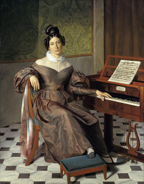 Isabella Colbran (Sängerin, erste Frau Rossinis) von Meister (Unbekannter  ehem.Waldmüller)