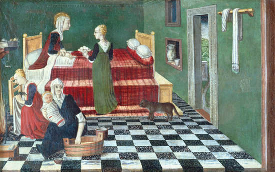 Geburt Mariae von Meister (Venezianischer)