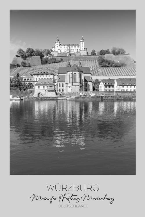 Im Fokus: WÜRZBURG Mainufer und Festung Marienberg von Melanie Viola