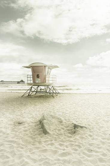 KALIFORNIEN Imperial Beach - Turm der Rettungsschwimmer | Vintage