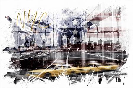 Moderne Kunst NYC Komposition