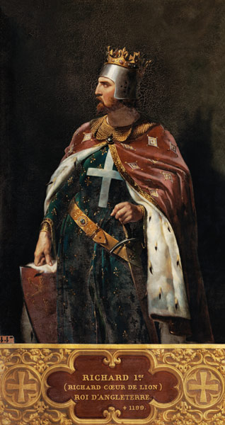 Richard I the Lionheart (1157-1199) King of England von Merry Joseph Blondel