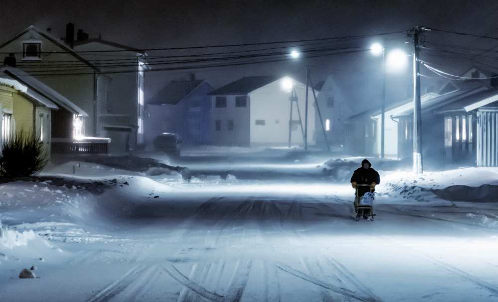 winter street von Mette Caroline Strøksnes