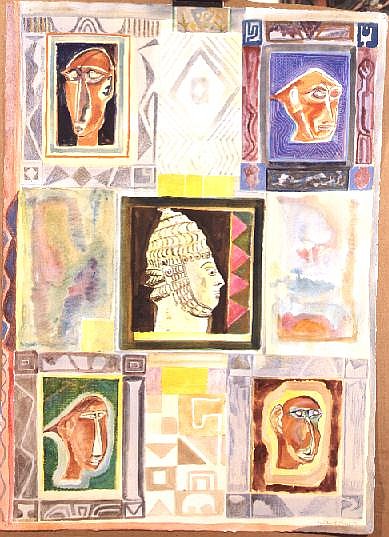 Ethiopian Warrior and Heads  von Michael  Chase