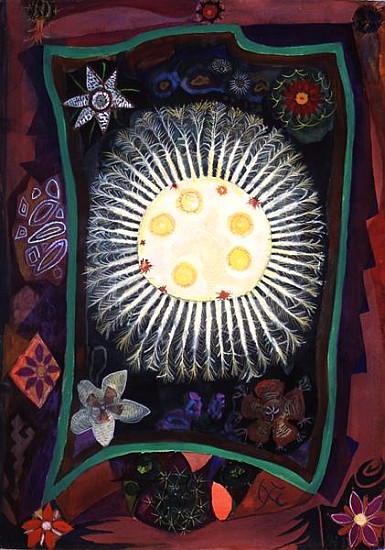 Homage to Echincactus, 1999 (w/c on paper)  von Michael  Chase