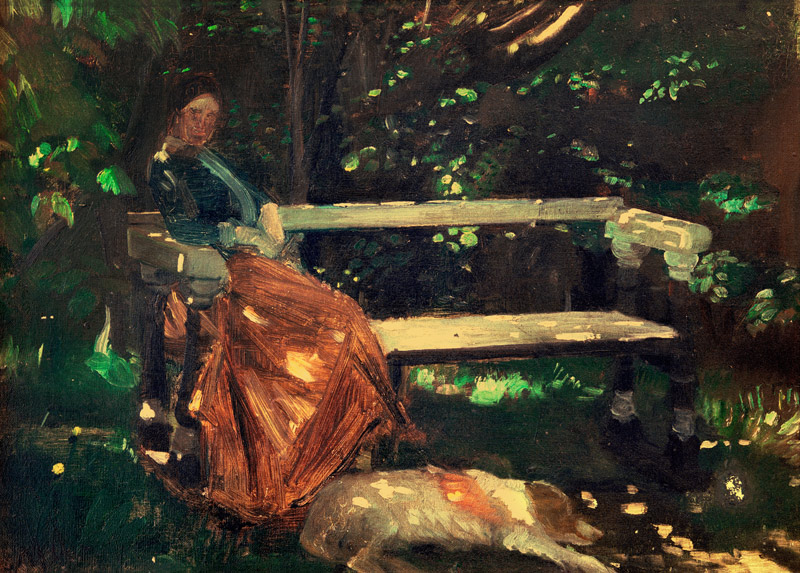 Anna Ancher im Garten von Michael Peter Ancher