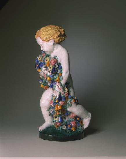 Figure of Spring, made by Wiener Keramik, Vienna