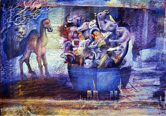 Noah''s New found land (tempera on paper)  von Michael  Rooney