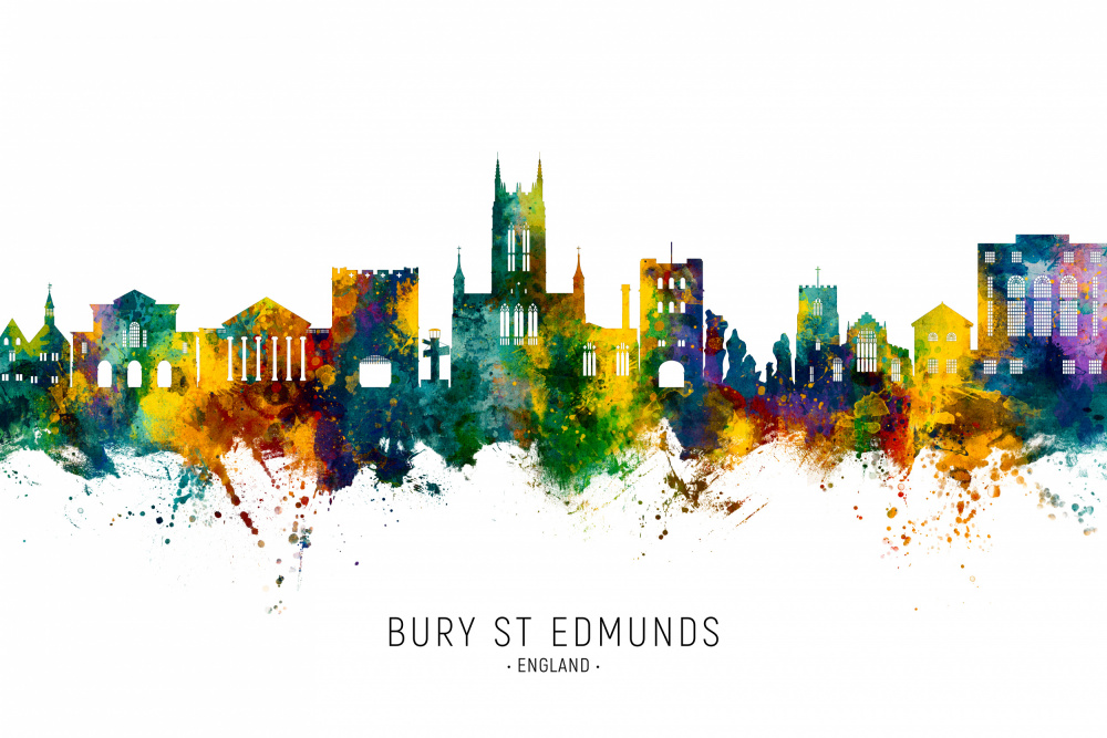 Bury St Edmunds England Skyline von Michael Tompsett