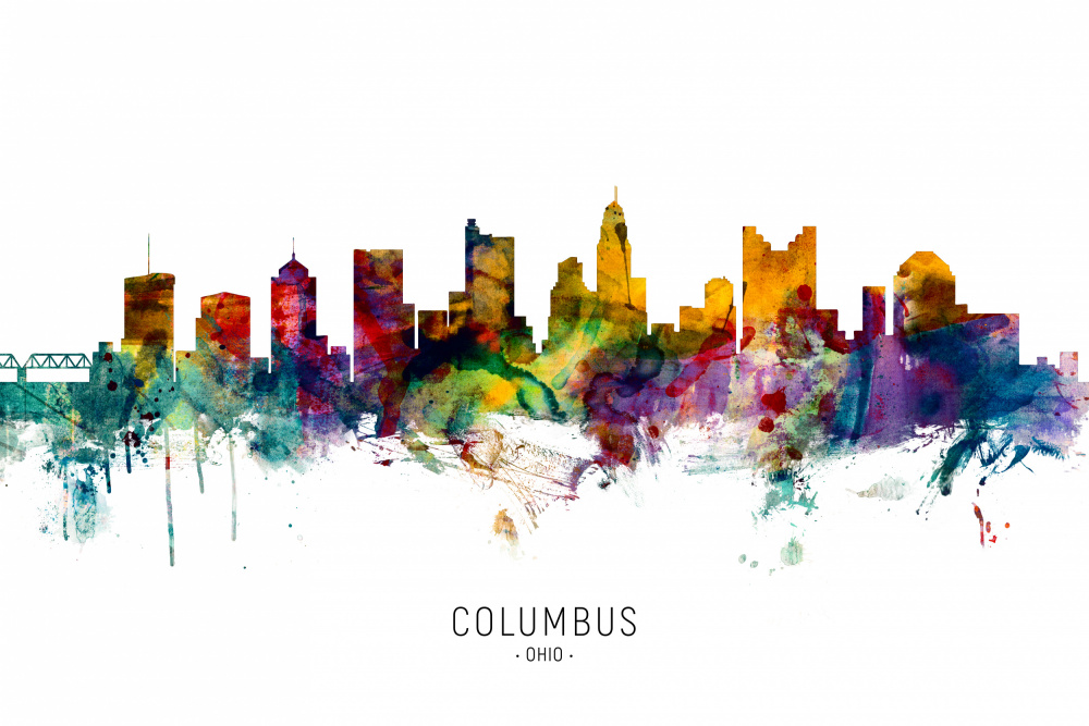 Columbus Ohio Skyline von Michael Tompsett