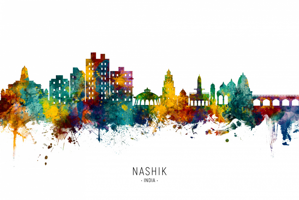 Nashik Skyline India von Michael Tompsett