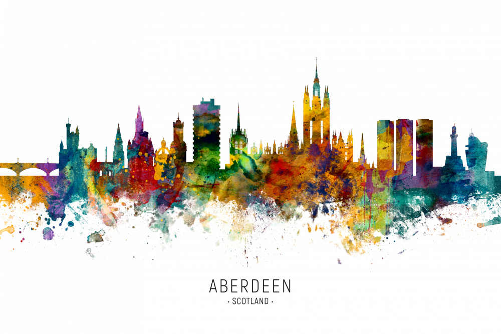 Aberdeen Scotland Skyline von Michael Tompsett