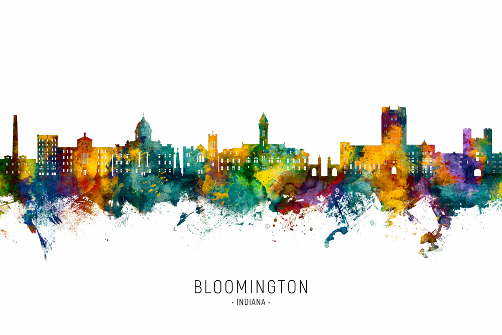 Bloomington Indiana Skyline von Michael Tompsett