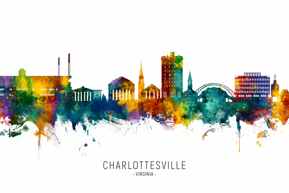 Charlottesville Virginia Skyline von Michael Tompsett