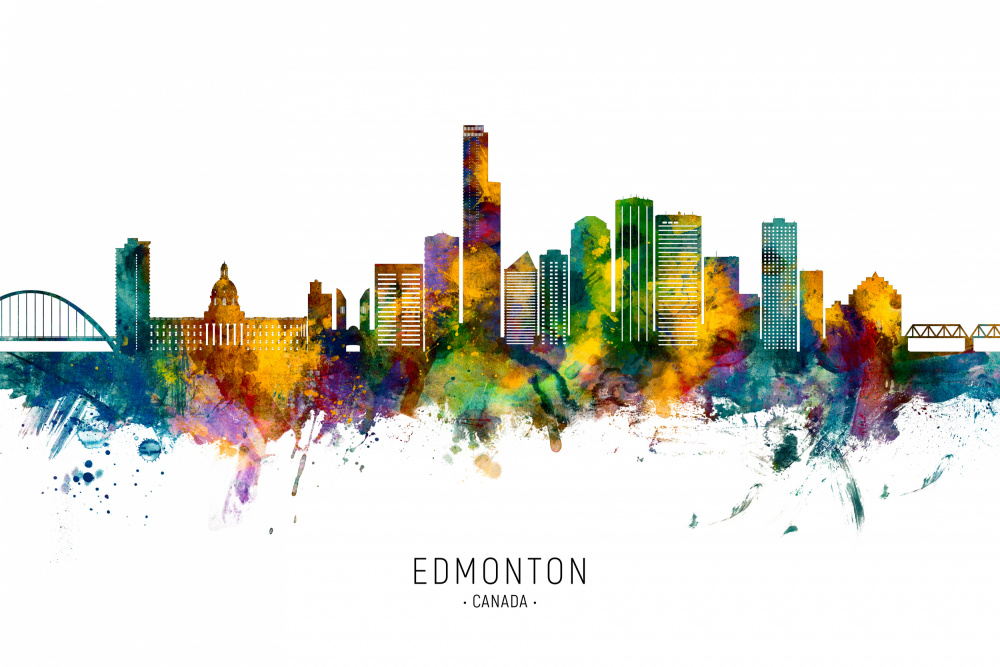 Edmonton Canada Skyline von Michael Tompsett