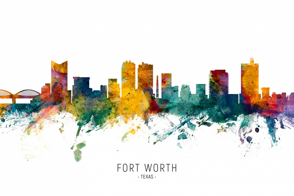 Fort Worth Texas Skyline von Michael Tompsett