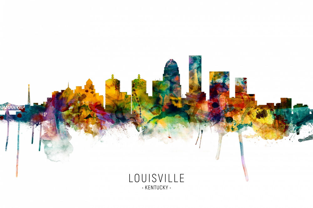 Louisville Kentucky Skyline von Michael Tompsett