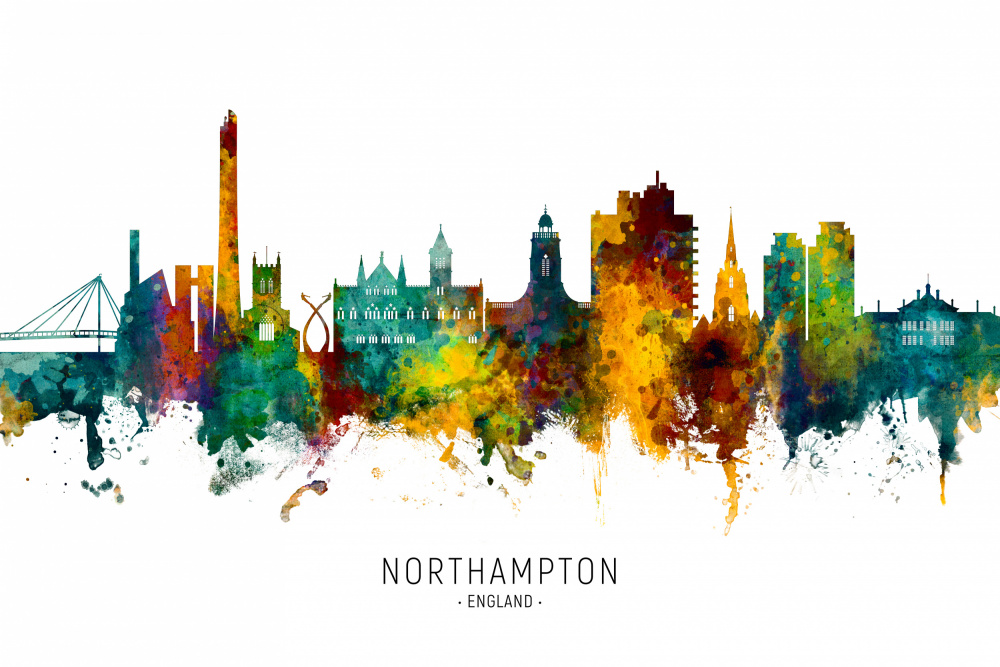 Northampton England Skyline von Michael Tompsett