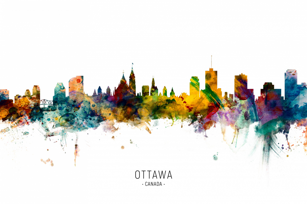 Ottawa Canada Skyline von Michael Tompsett