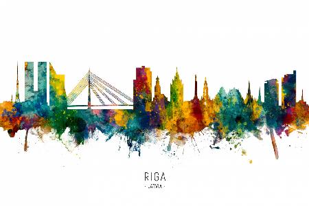 Riga Latvia Skyline