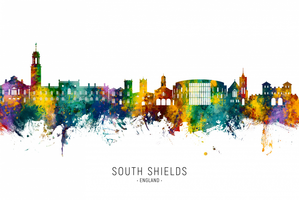 South Shields England Skyline von Michael Tompsett