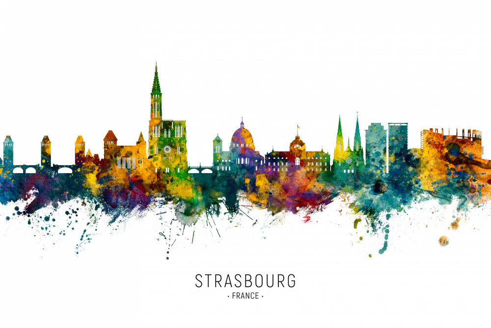 Strasbourg France Skyline von Michael Tompsett