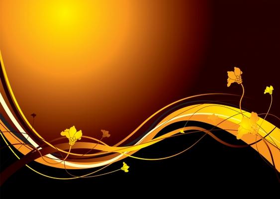 abstract floral sunset von Michael Travers