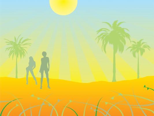 desert scene von Michael Travers