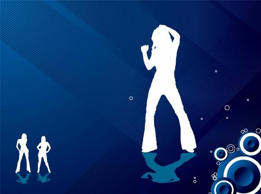 party girls blue von Michael Travers