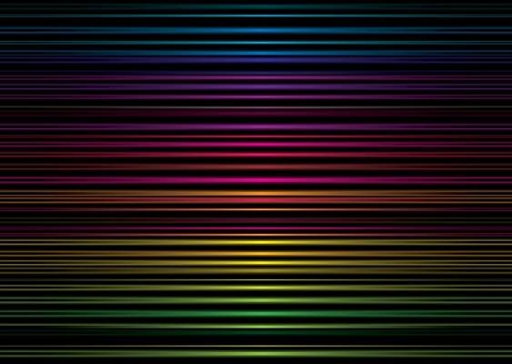rainbow stripe metal von Michael Travers
