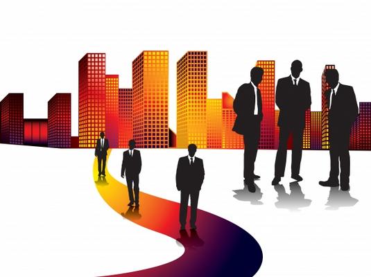 sunset city white von Michael Travers