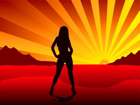 sunset stripper von Michael Travers