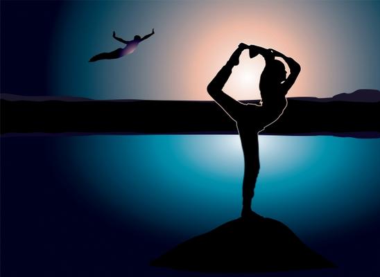 yoga rock von Michael Travers