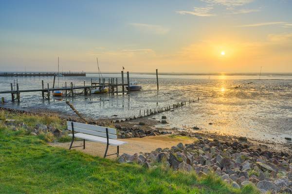 Ein Platz am Wattenmeer an der Nordsee in Steenodde auf Amrum von Michael Valjak