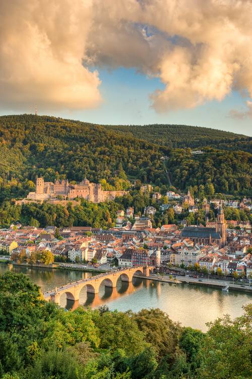 Heidelberg in der Abendsonne von Michael Valjak